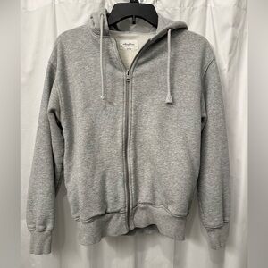Aritzia Wilfred Free Full Zip Hoodie Gray🩶
